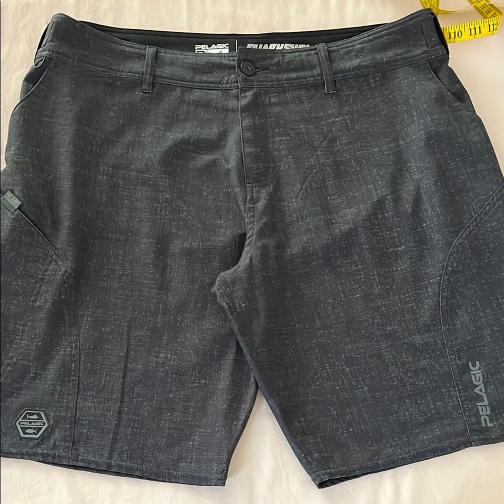 Pelagic Sharkskin Pro Hybrid Shorts – Size Adjustable with Velcro Waistband